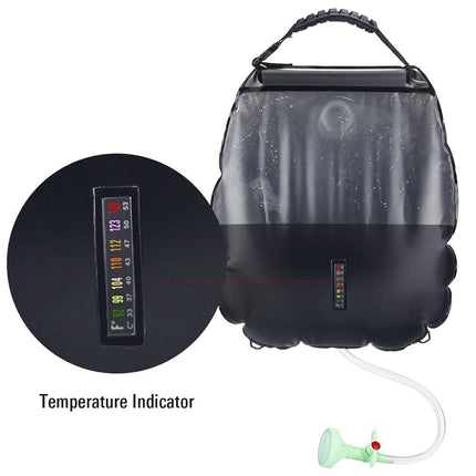 Solar Shower Bag 5 Gallon, Portable Camping Shower with Hose and Switchable Head