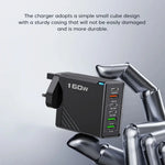 160W USB Charging Hub with Multi-Port Convenience | Fast Charging for All Devices 2