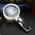 Lighted Magnifying Glass, 20x Handheld Magnifying Glass for Reading, Magnifier with Light for Crafts and Antiques