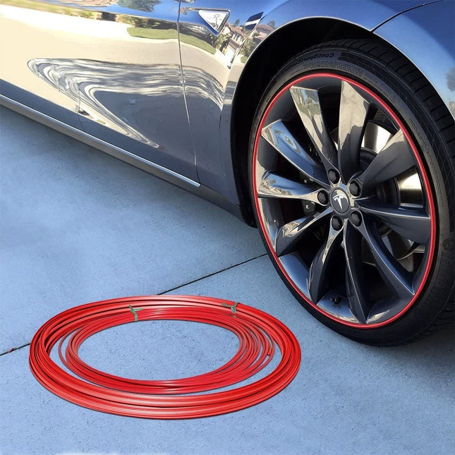 Wheel Rim Protector for Cars and Alloy Wheels, Rubber Wheel Rim Tape with Adhesive Backing for Curb Protection