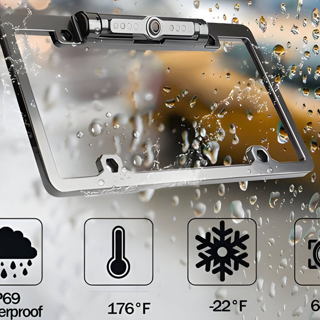 Wireless Backup Camera for Car, License Plate Backup Camera with WiFi