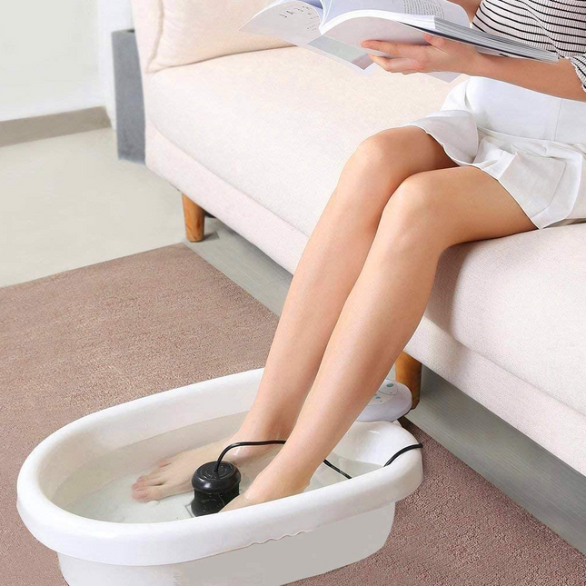 Ionic Foot Spa Machine with 30 Minute Timer, Foot Bath Tub for Warm Salt Water Soak, Portable Foot Spa