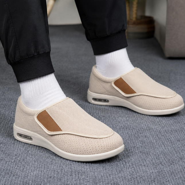 Wide Toe Box Shoes for Women and Men, Wide Walking Shoes for Swollen Feet, Zero Drop Shoes with Memory Foam Footbed