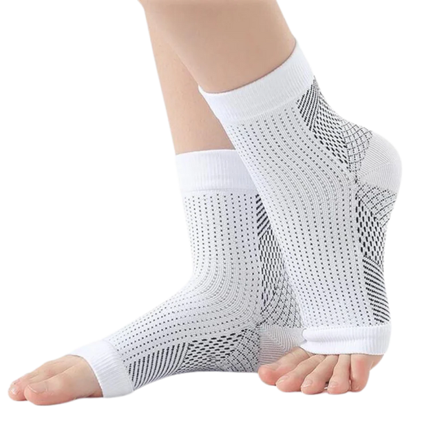 Compression Socks, Open Toe Compression Socks with Arch Support, Non Slip Socks for Daily Wear
