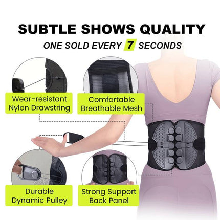 Lower Back Support Brace with Lumbar Support, Adjustable Back Support Belt for Work – image 4
