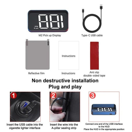 GPS Speedometer for Car, Head Up Display, Close-Up View – image 8