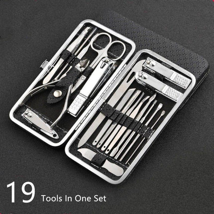 Stainless Steel Manicure Set Nail Clipper Kit 19 in 1, Pedicure Kit with Toenail Clippers and Ingrown Toenail – image 4