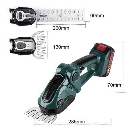 Cordless Hedge Trimmer with 2 Batteries, Grass Trimmer 2 in 1 for Lawn and Garden – image 7