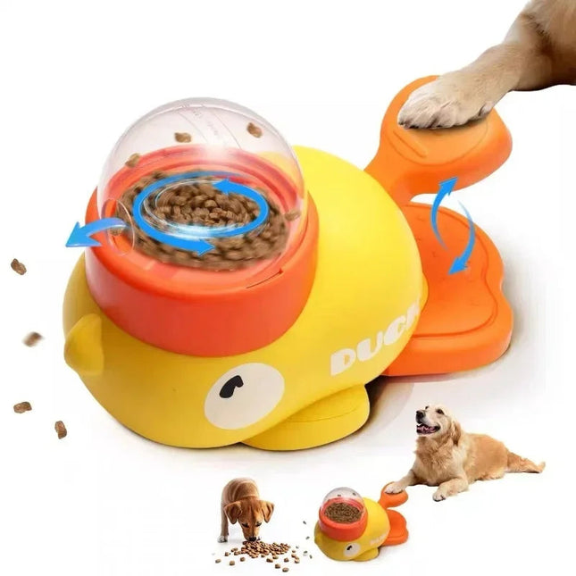 Dog Slow Feeder Duck for Treats and Kibble, Dog Puzzle Toys for Enrichment, Puzzle Feeder for Dogs