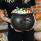 Halloween Candy Bowl, Witch Cauldron Trick or Treat Bucket, Plastic Cauldron Bowl for Halloween Decorations and Party