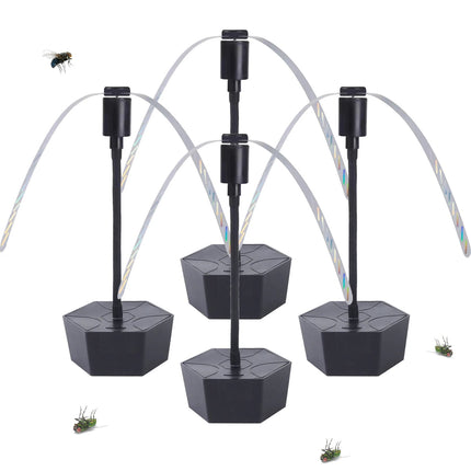 Fly Fans for Tables, Natural Fly Repellent Outdoor, Portable Fly Fan with USB or Battery Power for Picnics