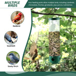 Tuzwa Squirrel-Proof Bird Feeder – Durable All-Weather Outdoor Wild Bird Feeder with Easy-Clean Tray