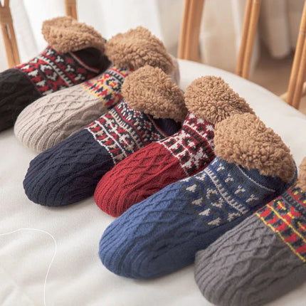 Christmas Socks for Women and Men, Fleece Lined Winter Socks with Snowflake Pattern – image 6