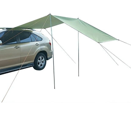 Waterproof Car Side Awning Pull Out Kit, PE Rooftop Canopy Sun Shade and Rain Shelter for SUV Truck and Van Camping, 2x3M 2.7x4M or 3x3M