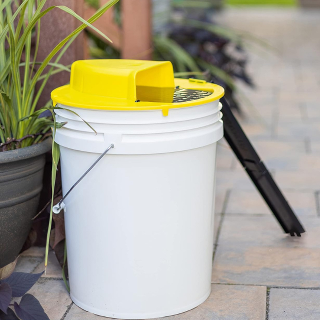 Bucket Mouse Trap Lid with Auto Reset, Reusable Rat Trap