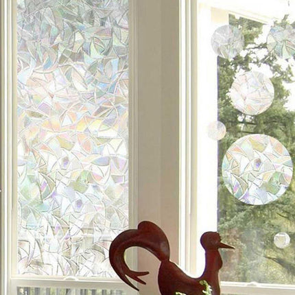 Window Privacy Film, Static Cling Decorative Window Film with UV Blocking