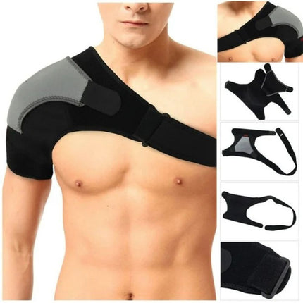Shoulder Brace for Sports, Perforated Breathable Compression Wrap – image 6