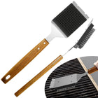Barbecue Grill Brush with Scraper, Stainless Steel Grill Cleaner Brush, Grill Accessories with Long Handle