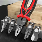 Wire Crimping Pliers Set 5 in 1, Wire Stripper, Wire Cutter with Interchangeable Heads, Electrical Crimping Tool