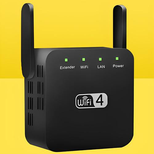 Tuzwa WiFi Range Extender – Dual-Band 2.4GHz & 5GHz WiFi Extender with High-Gain External Antennas, Gigabit Ethernet & Plug-In Setup