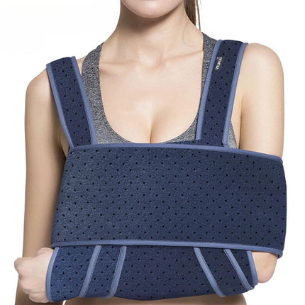 Arm Sling for Shoulder Support, Adjustable Medical Arm Sling with Phone Pocket