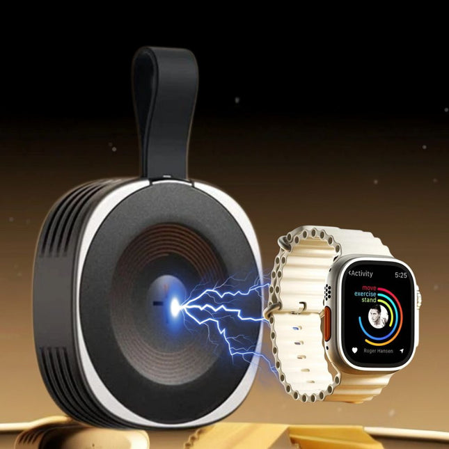 Wireless Charger for Smart Watch, Magnetic Fast Charger with Dual Port