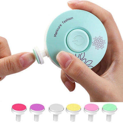 Newborn Nail Trimmer with 6 Grinding Heads, Electric Baby Nail Trimmer and File, Battery Operated Nail Trimmer (2)