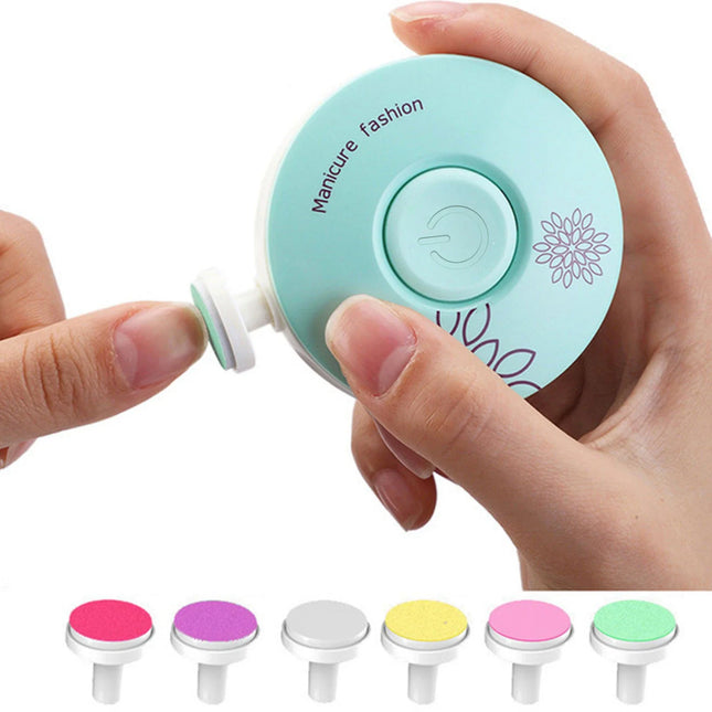 Newborn Nail Trimmer with 6 Grinding Heads, Electric Baby Nail Trimmer and File, Battery Operated Nail Trimmer (2)