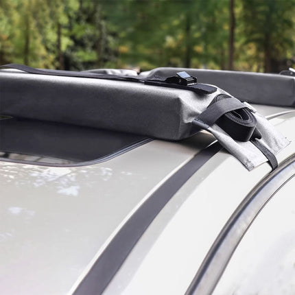 Kayak Carrier for Car, Foam Roof Rack Pads for Kayak, Surfboard and Canoe, Soft Roof Rack Pads with 2 Tie Down Straps
