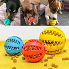 Treat Dispensing Dog Ball, Interactive Dog Toy for Chewers, Rubber Puppy Chew Toy for Dogs and Cats
