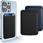 Tuzwa Magnetic Card Holder Wallet – 16-Magnet PU Leather Phone Wallet, 2–3 Card Capacity & Thumb Slot for iPhone 12–15