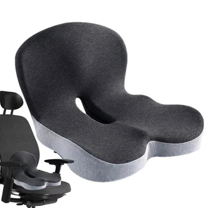 Seat Cushion for Office Chair, Memory Foam Car Seat Cushion with Lumbar Pillow, L Shaped Desk Chair Cushion