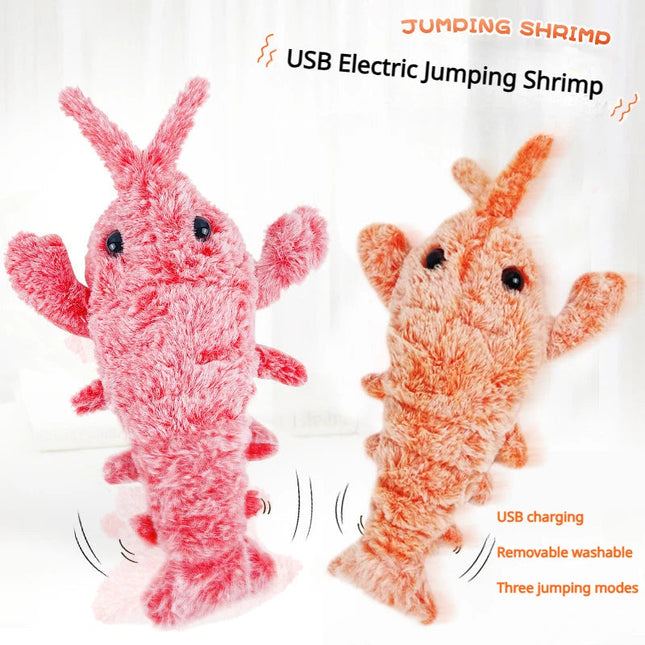 Interactive Cat Toy, Jumping Shrimp Interactive Dog Toy