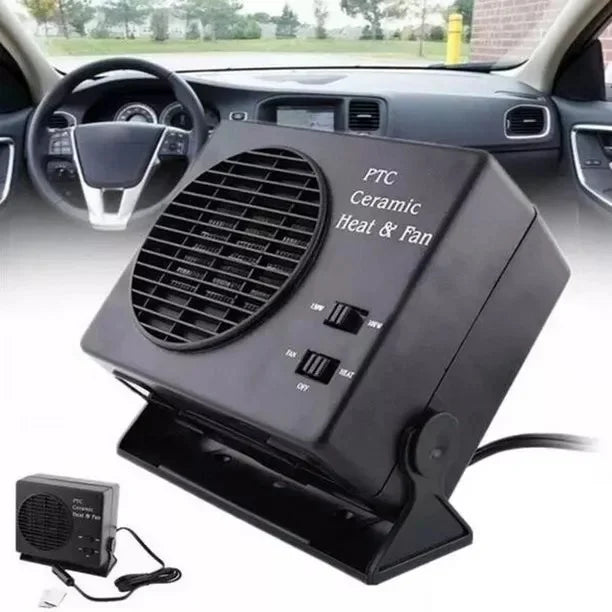 Portable Car Heater 12V, Plug in Car Heater for Cigarette Lighter with Automatic Thermostat, Ceramic Car Fan Heater