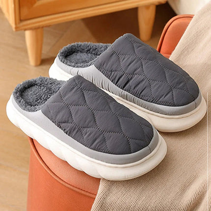 Mens Slippers, House Slippers for Men with Warm Plush Lining, Mens House Shoes with Non Slip Sole for Indoor and Outdoor