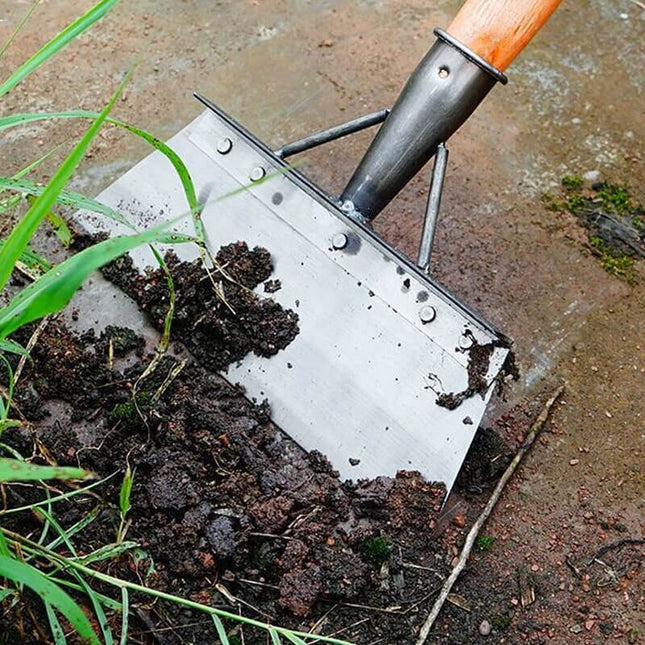 Cleaning Shovel and Squeegee, Steel Weed Remover Tool