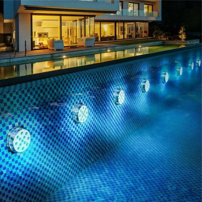 Submersible Pool Lights with Remote, 16 Color LED Pool Light for Hot Tub