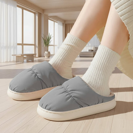 USB Heated Slippers for Men and Women, Electric Foot Warmer with Soft Plush Lining, Unisex One Size Winter House Shoes for Home and Office