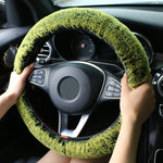 Tuzwa Plush Steering Wheel Cover – Super Soft Fuzzy 15-Inch Winter Car Wheel Cover for Warm, Comfortable Driving