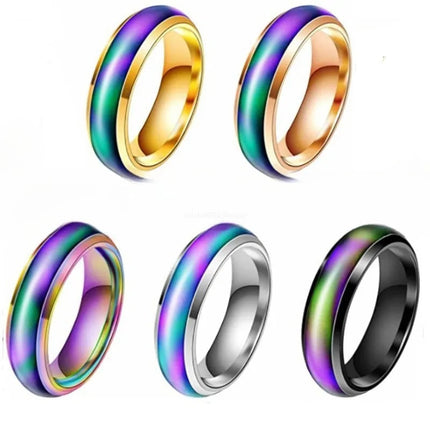 Color Changing Emotion Ring in Polished Alloy