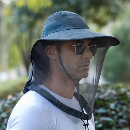 Safari Hat with UV Protection, Sun Hat with Neck Flap and Detachable Face Mask – image 6