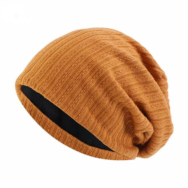 Beanie for Men and Women, Cotton Beanie Hat with Wheat Knit Pattern