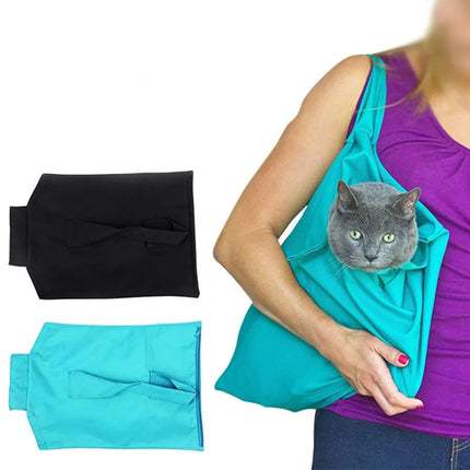 Travel Cat Carrier Bag, Soft Sided Pet Carrier for Cats, Foldable Cat Tote Bag for Grooming and Nail Trimming