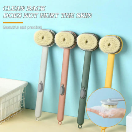Body Scrubber for Shower, Shower Brush with Soft Nylon Bristles