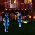 Outdoor Halloween Decoration, Metal Ghost Yard Stakes Set of 2 for Halloween Yard Decorations, Halloween Porch Decor