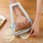 Tuzwa Adjustable Stainless Steel Rolling Pin – Non-Stick T-Shape Dough Roller with Ergonomic Grip for Baking, Pastry & Pizza