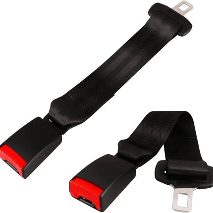 Safety Belt Extension for Cars, 14 Inch Adjustable Car Seat Belt Extender in Black, Gray and Beige for Child Seats