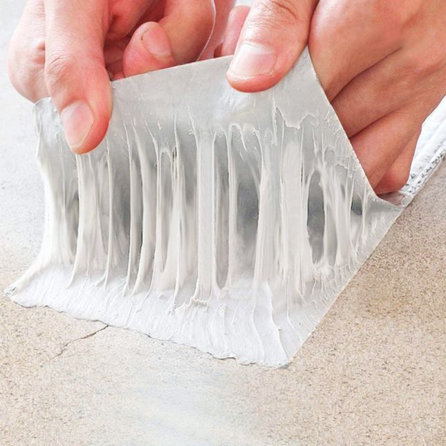 Waterproof Tape, Butyl Tape for Roof and Pipe Leak Repair, Heat Resistant Weatherproof Tape with Aluminum Foil Backing