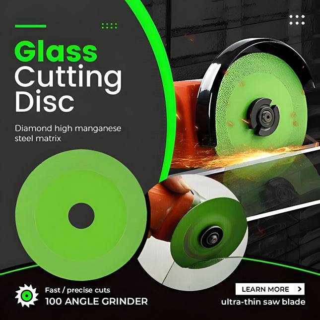 Angle Grinder Disc for Glass Cutting, Diamond Cutting Wheel for Tile and Pottery, Diamond Cutting Disc for Wine Bottles