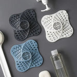 Tuzwa Shower Drain Hair Catcher – Spiral Anti-Clog Drain Cover with Suction Base, Easy-Clean TPR Strainer, 13cm